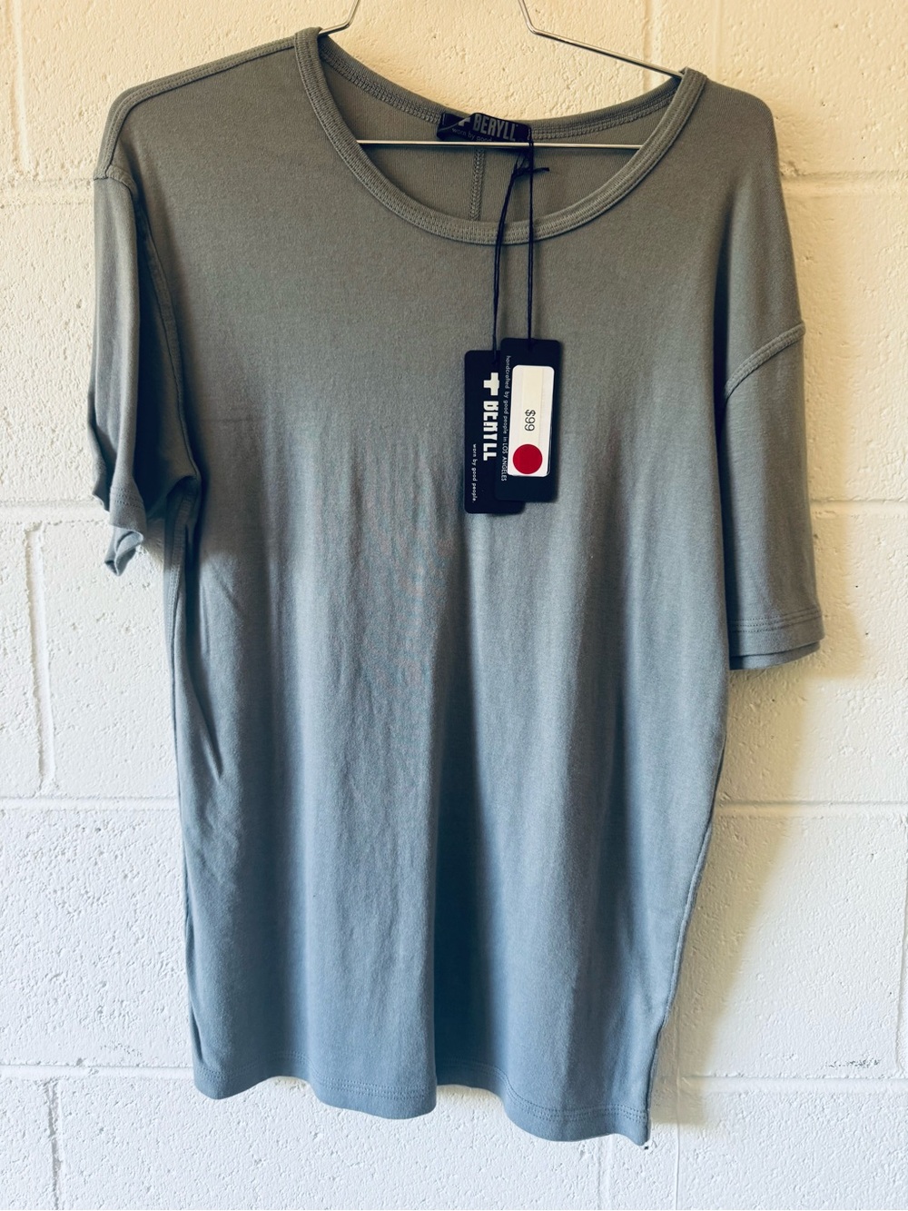 Beryll Men's Short Sleeve Crew Neck Tee - Sage Green